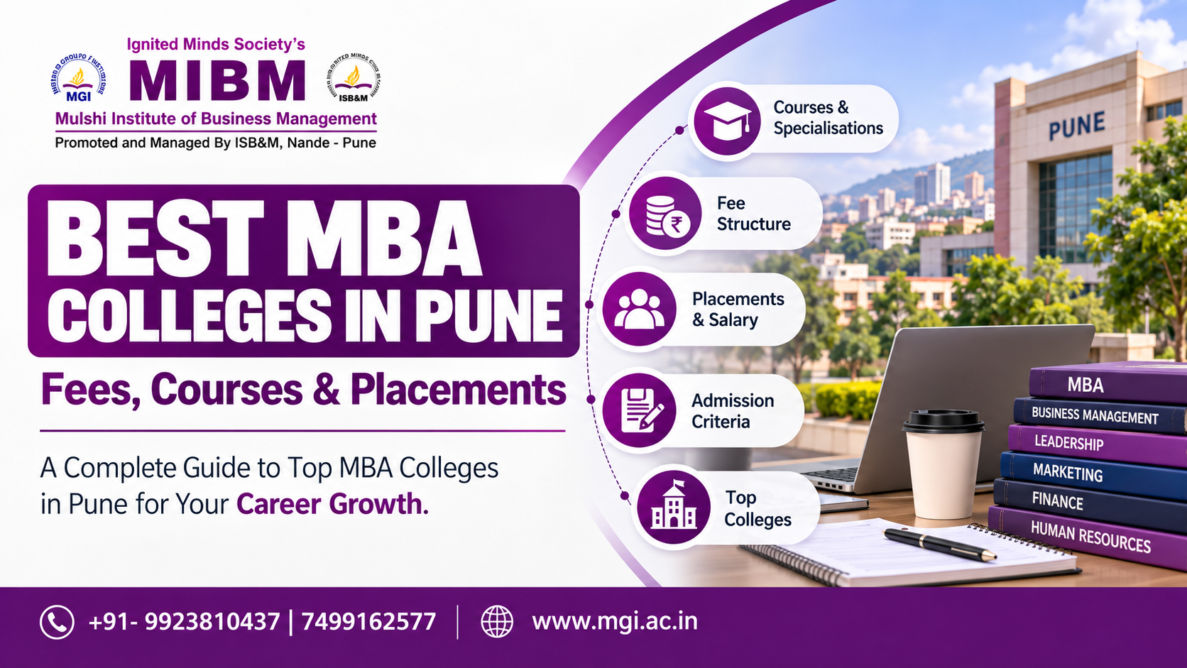 Best MBA Colleges in Pune: Courses, Fees, Admission, Placements & Eligibility